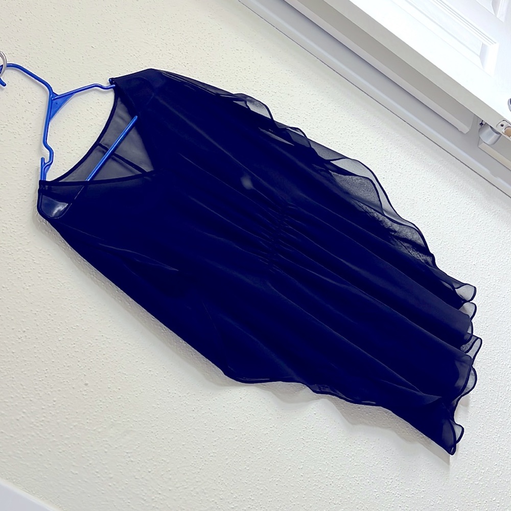 Black sheer dress